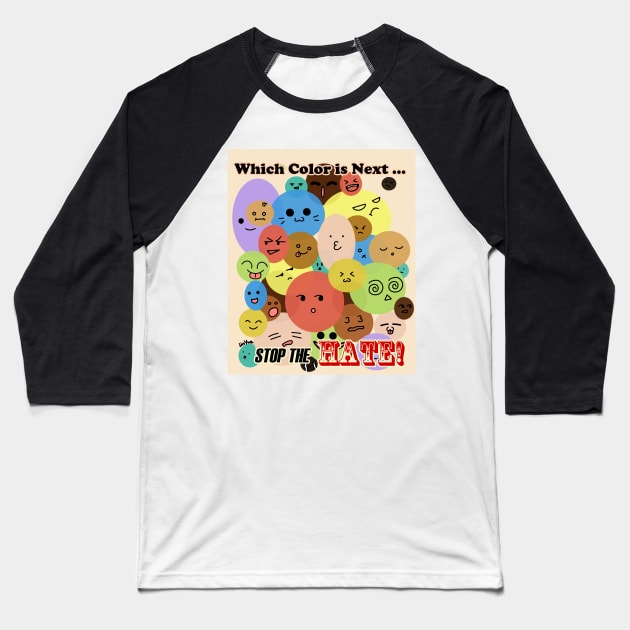 Stop the Hate! Baseball T-Shirt by LinYue